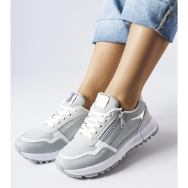 Zapatillas de mujer grises y plateadas de Camuzzoni 1