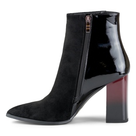 Botas elegantes de tacón alto para mujer. negro 4