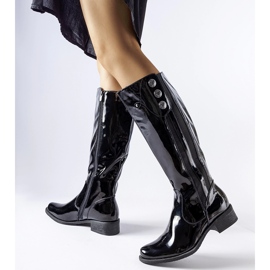 Botas Roosevelt charol negro 1