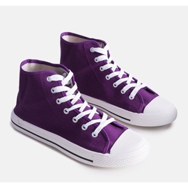 Zapatillas altas de hombre Maximo moradas violeta 1