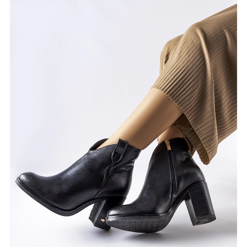 Botas aislantes de piel Karino negro 1