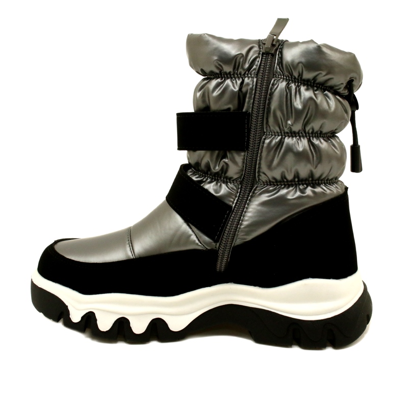 Botas de nieve impermeables para niños Miss Evento 23Dz23-6578 Gris-Negro 2