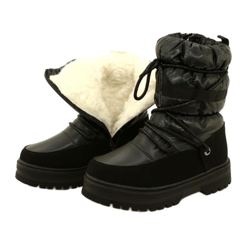 Evento Botas de nieve para niñas impermeables Miss Evalo 23DZ23-6585 Negro 4 Evento Botas de nieve para niñas impermeables Miss Evalo 23DZ23-6585 Negro 4