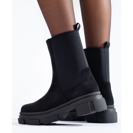 Botines Shelovet de ante negro 3
