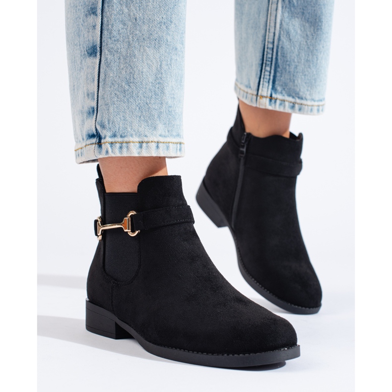 Botas mujer Shelovet ante negro 1