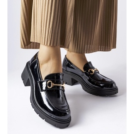 Zapatos tacón Fabrizio charol negro 1
