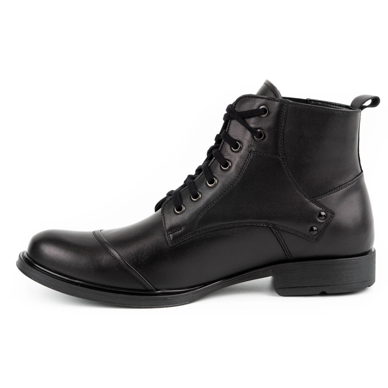 Olivier Botas de piel de invierno para hombre 7005KB negro 3