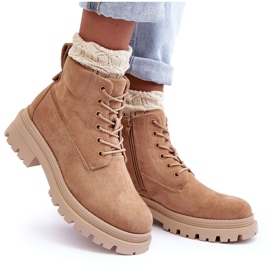 PM1 Botines con aislamiento Trappers de ante, beige oscuro Alden 10
