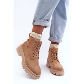 PM1 Botines con aislamiento Trappers de ante, beige oscuro Alden 5