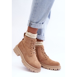 PM1 Botines con aislamiento Trappers de ante, beige oscuro Alden 4