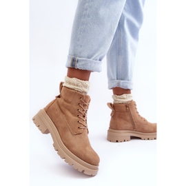 PM1 Botines con aislamiento Trappers de ante, beige oscuro Alden 6