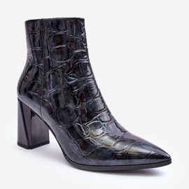 Botines charol S.Barski MR870-58 Azul marino 1