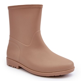 PS1 Botas de agua clásicas sin cordones para mujer Beige Solihia 8