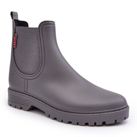 PS1 Botas de agua bajas para mujer Gris Birella 6