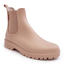 PS1 Botas de agua bajas de mujer Birella beige 2