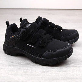 Zapatillas deportivas softshell trekking hombre con velcro negro American Club 2