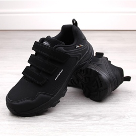 Zapatillas deportivas softshell trekking hombre con velcro negro American Club 4