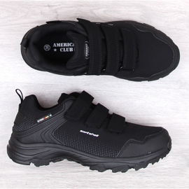 Zapatillas deportivas softshell trekking hombre con velcro negro American Club 5