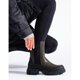 SHELOVET Botines altos sin cordones B20 negro 1