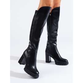 Botas tacón mujer Shelovet negro 2