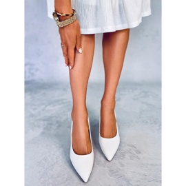Tacones clásicos Shannon White blanco 2