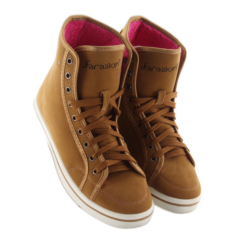 Deportivas en piel 8938 camel marrón 1 Deportivas en piel 8938 camel marrón 1