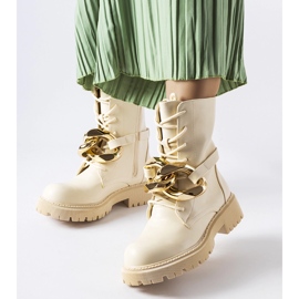 Botas de montaña beige con cadena Galar 1