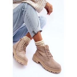 PM1 Botines con aislamiento Trappers de ante Beige Alden 5
