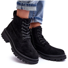 PM1 Botines con aislamiento Trappers de ante Negro Alden 9