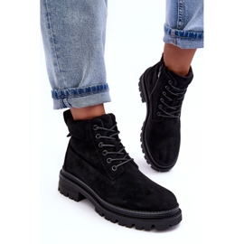 PM1 Botines con aislamiento Trappers de ante Negro Alden 6