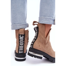 PS1 Botas Planas De Ante Con Aberturas, Lamedella Beige 5