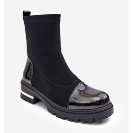 PS1 Botas Planas Clásicas Piel Negro Shendete 2