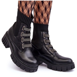 Botas De Trabajador Con Parte Superior Elástica Negra Kasseis negro 9