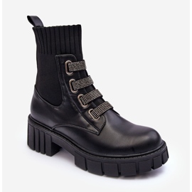 Botas De Trabajador Con Parte Superior Elástica Negra Kasseis negro 1