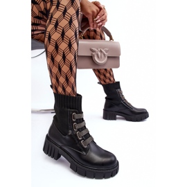 Botas De Trabajador Con Parte Superior Elástica Negra Kasseis negro 8