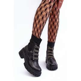 Botas De Trabajador Con Parte Superior Elástica Negra Kasseis negro 3