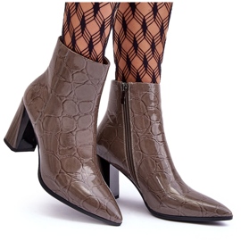 Botines Piel Charol S.Barski MR870-58 Beige Oscuro 9