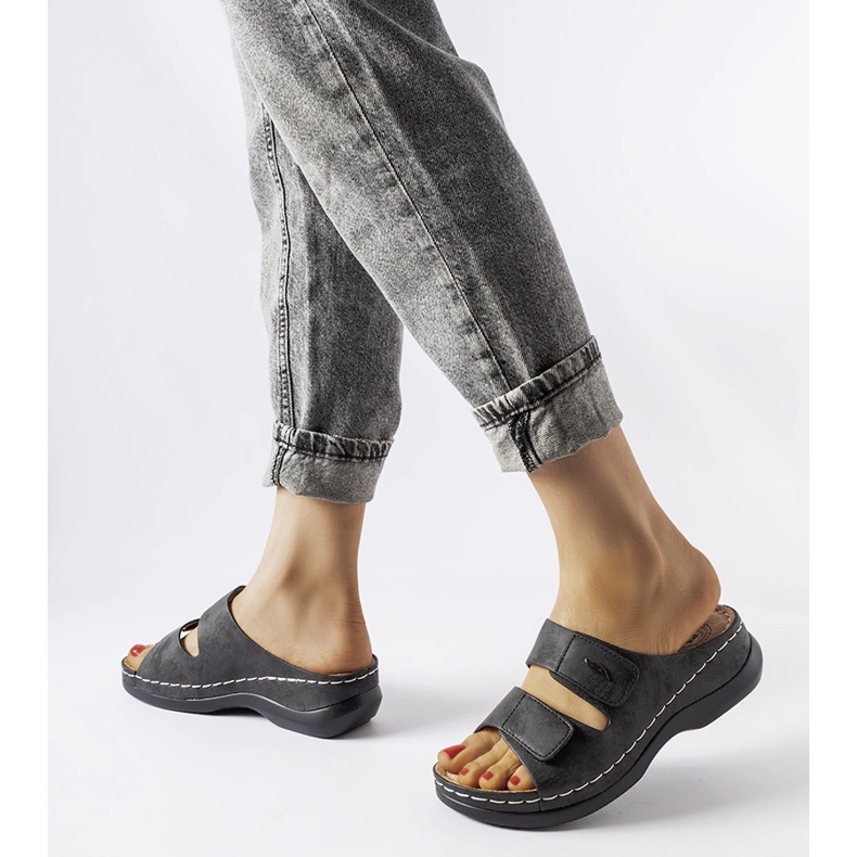 Evento Mules de cuña baja Fréchette negros 2