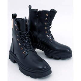 Clend Botines militares con cordones negros 1 Clend Botines militares con cordones negros 1