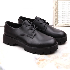 Zapatos oxford mujer negros Sergio Leone PB201 3