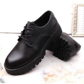 Zapatos oxford mujer negros Sergio Leone PB201 4