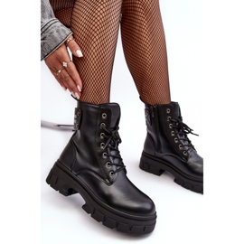 PL5 Botas De Mujer De Cuero En La Plataforma Jenefer Negra negro 2 PL5 Botas De Mujer De Cuero En La Plataforma Jenefer Negra negro 2