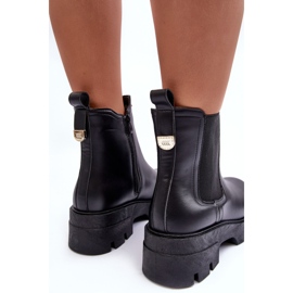 Botas Chelsea de mujer con adornos, Black Lobb negro 6
