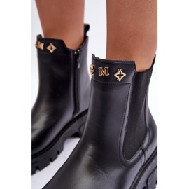 Botas Chelsea de mujer con adornos, Black Lobb negro 7