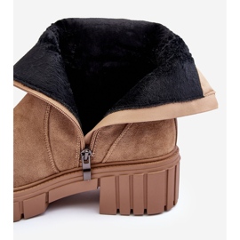 Botas Planas Mujer Massive Ante Beige Lunai 3