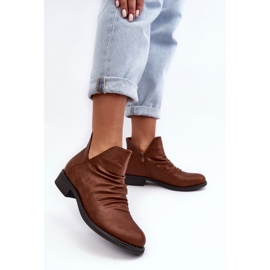 PS1 Botas bajas aislantes Sakaala marrones con volantes marrón 3