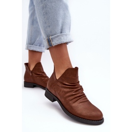 PS1 Botas bajas aislantes Sakaala marrones con volantes marrón 4