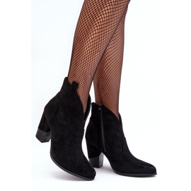 PS1 Botas vaqueras de ante con tacón alto Tanner negro 5