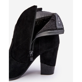 PS1 Botas vaqueras de ante con tacón alto Tanner negro 4