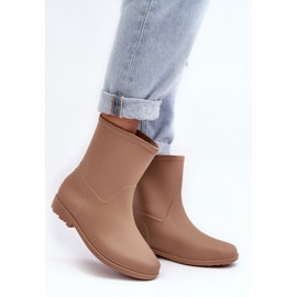 PS1 Botas de agua clásicas sin cordones para mujer Beige Solihia 2